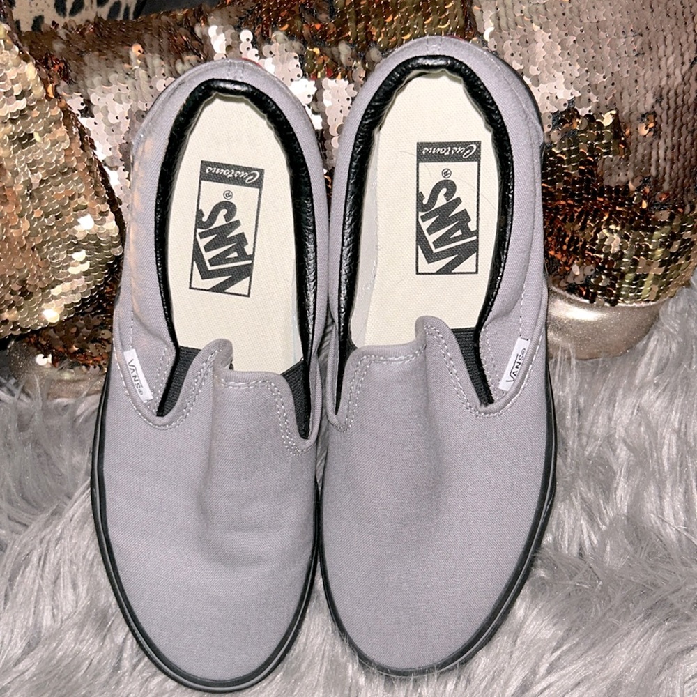 Costumed  gray Vans. Only worn once